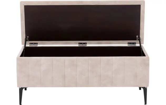 Goossens excellent bedbank attent beige stof - 8235535-{merk}-proefmodel-proefmodel-stof-05